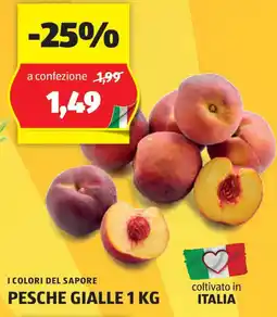 ALDI I COLORI DEL SAPORE PESCHE GIALLE 1 KG offerta