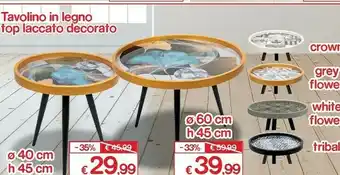 Satur Tavoli in legno offerta