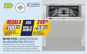 Trony WHIRLPOOL LAVASTOVIGLIE DA INCASSO W61 D741A S offerta