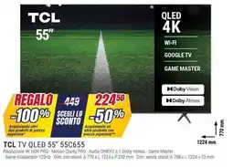 Trony TCL TV QLED 55" 55C655 offerta