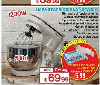 Satur Impastatrice planetaria offerta
