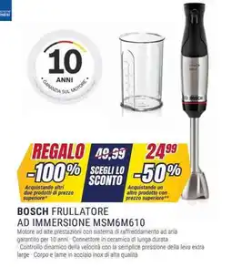 Trony BOSCH FRULLATORE AD IMMERSIONE MSM6M610 offerta
