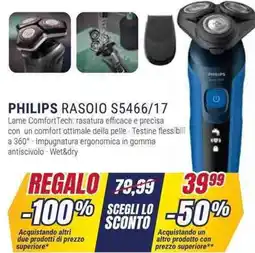 Trony PHILIPS RASOIO S5466/17 offerta
