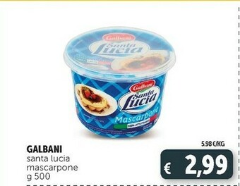 Deco Supermercati Mascarpone santa lucia 500 g(ml) offerta