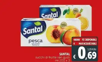 Deco Supermercati Succhi di frutta pesca offerta