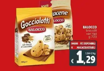 Deco Supermercati Gocciolotti con gocce di cioccolato senza olio di palma 700 g(ml) offerta