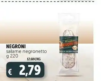 Salame negronetto