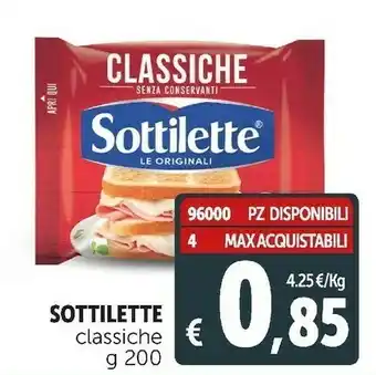 Deco Supermercati Mondelez - sottilette le originali classiche 200 g(ml) offerta