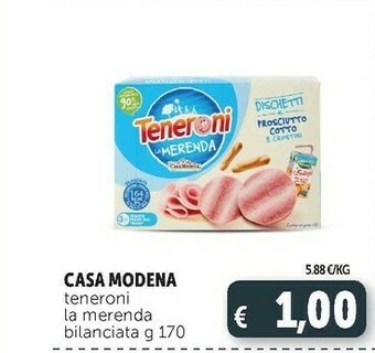 Deco Supermercati Teneroni la merenda equilibrata 170 g(ml) offerta
