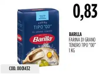 Carico Cash & Carry BARILLA FARINA DI GRANO TENERO TIPO "00" 1 KG offerta