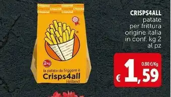 Deco Supermercati Crisps4all patate per frittur offerta