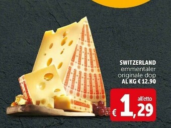 Deco Supermercati Switzerland emmentaler originale dop offerta