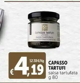 Deco Supermercati Capasso tartufi salsa tartufata 80 g offerta