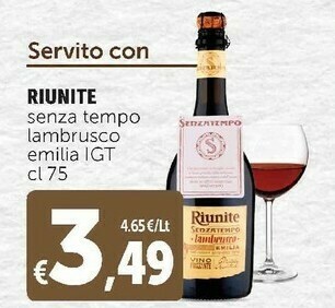 Deco Supermercati Lambrusco senzatempo emilia igt 750 g(ml) offerta