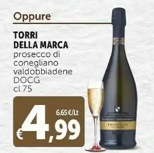 Deco Supermercati Prosecco di conegliano valdobbiadene docg 750 ml offerta