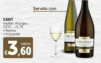 Deco Supermercati Muller thurgau doc fermo / frizzante offerta