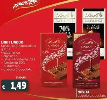 Lindor tavoletta di cioccolato latte