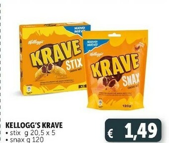Deco Supermercati Kellogg's - krave stix choco nut offerta