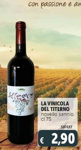 Deco Supermercati La vinicola del titerno offerta