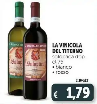 Deco Supermercati La vinicola del titerno solopaca dop offerta