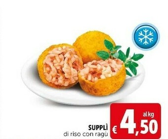 Deco Supermercati Suppli di riso con ragú offerta
