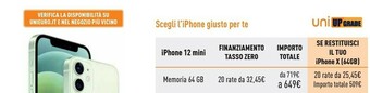 Unieuro Apple iphone 12 mini 64gb offerta