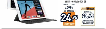 Unieuro Apple ipad 8th gen wi-fi + cellular 128gb offerta