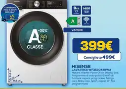 Euronics HISENSE LAVATRICE WF3S9043BW3 offerta