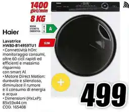 MediaWorld Haier Lavatrice HW80-B14959TU1 offerta