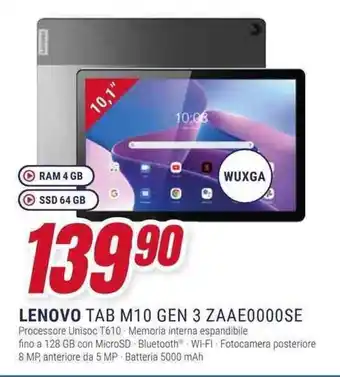 Trony LENOVO TAB M10 GEN 3 ZAAE0000SE offerta