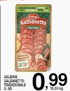 Sigma Galbanetto il tradizionale offerta