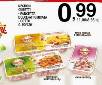 Sigma Pancetta affumicata in cubetti 90 g(ml) offerta