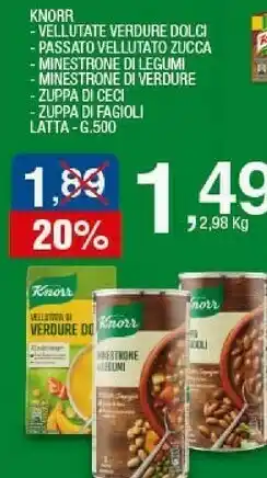 Sigma Vellutate verdure dolci offerta