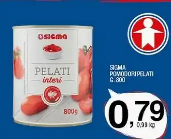 Sigma Sigma pomodori pelati 800 g offerta
