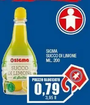 Sigma Sigma - succo di limone di sicilia 200 g(ml) offerta