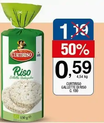 Sigma Curtiriso - riso gallette biologiche 130 g(ml) offerta