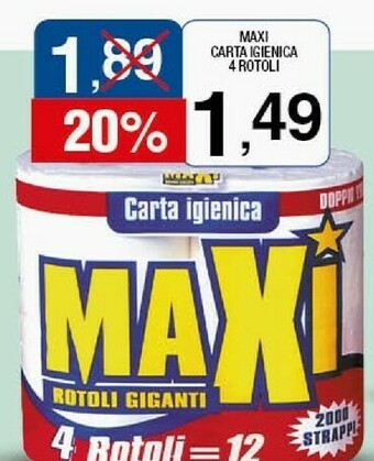 Sigma Maxi carta igienica offerta