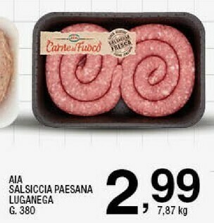 Sigma Salsiccia paesana luganega offerta