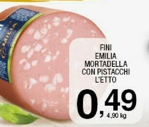 Fini emilia mortadella con pistacchi