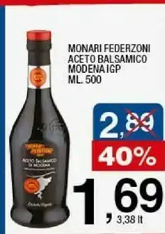 Sigma Monari federzoni - aceto balsamico di modena igp offerta