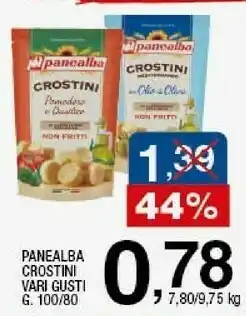 Sigma Crostini non fritti gusto mediterraneo 100 g(ml) offerta