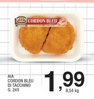 Sigma Cordon bleu sottili con cotto di tacchino e formaggio 245 g(ml) offerta