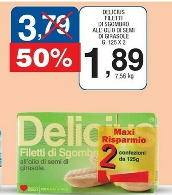 Sigma Filetti di sgombro all'olio di semi di girasole offerta