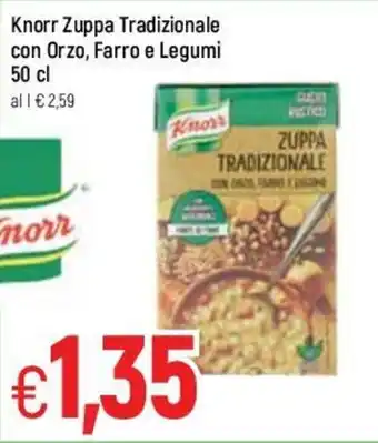 Famila Knorr Zuppa Tradizionale con Orzo, Farro e Legumi 50cl offerta