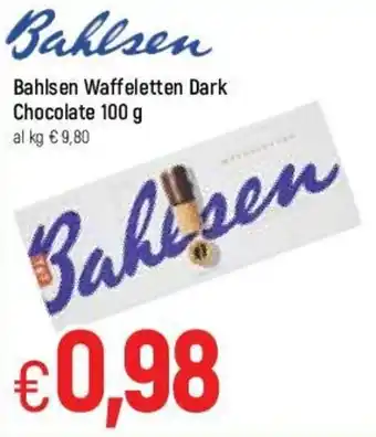 Famila Bahlsen Waffeletten Dark Chocolate 100g offerta
