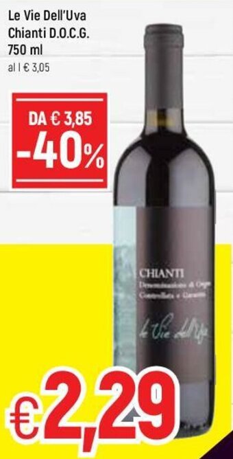 Famila Le Vie Dell'Uva Chianti D.O.C.G. 750 ml offerta
