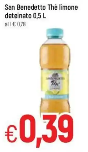 Famila San Benedetto Thè limone deteinato 0,5L offerta