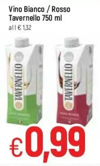 Famila Vino Bianco / Rosso Tavernello 750ml offerta