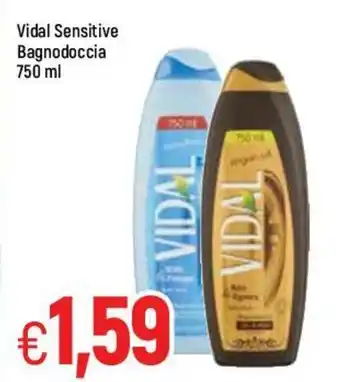 Famila Vidal Sensitive Bagnodoccia 750ml offerta