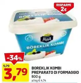 DPiù BOREKLIK KOMBI PREPARATO DI FORMAGGIO offerta